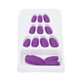 Miniatyrbillede 5 af 11: 24 stk. Matte Falske Negle Fuld Dækning Falske Negle Tip Manicure Værktøj til Kvinder og PigerF144
