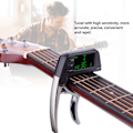 Miniatyrbilde 7 av 10: Meideal 2 i 1 TCapo20 Capo Tuner med LCD for Gitar Bass(Kobberfarge)