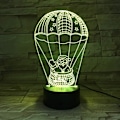 Miniatyrbillede 2 af 7: Uruzuo Juletræ Julemand 3D Illusion Natlys Legetøj Snemand Lampe, Skrivebord Julelys Fødselsdagsdekorationer Gaver Festlokale Dekoration