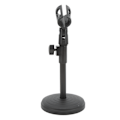 Miniatyrbild 9 av 11: Desktop Metal Tripod Fällbar Mikrofonstativ Justerbar Vinkel Disc Mikrofonfäste Hållare Stativ