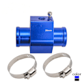 Miniatyrbillede 1 af 5: Aluminium Sort Vand Termometer Adapter Rør Radiator Sensor Adapter Klip - SW28 - Blå (2-pak)