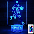 Miniatyrbilde 1 av 6: JUSTUP Nattlys Basketball  Side Table Lamp LED Dekorlys for Voksne eller Barn