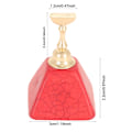 Miniatyrbillede 2 af 7: Magnetisk negletip øvelsesstand base legering holder neglekunst display manicure værktøjssæt rød