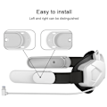 Miniatyrbillede 4 af 5: Oculus Meta/Quest 2 Hovedbånd med Batteripakke, Justerbart Elite Bånd 5000mAh Hurtigopladning Forlæng 3 timer i VR Spilletid, Quest 2