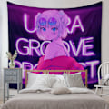 Miniatyrbillede 3 af 7: Wekity Anime Gobelin Æstetisk Kunst Hjem Baggrund Stof Dekoration Gave Boho Gobelin til Stue Soveværelse Dekoration (614-4, 59 X 79 tommer )