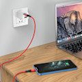 Miniatyrbild 3 av 4: Borofone BU30 Lynk & Co PD intelligent strömavstängnings datakabel lämplig för Apple nylonflätad snabbladdnings datakabel