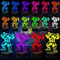 Miniatyrbillede 2 af 6: WJ 3D natlampe, drengelegetøj gaver, 3D illusionslampe farveskiftende LED akryl RGB lys til fans legetøj, børneværelsesindretning, fødselsdag, jul Hulken
