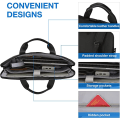 Miniatyrbillede 3 af 5: Laptop tasker til kvinder, 15,6 tommer laptop tasker, vandtætte crossbody tasker, business kontor rejse laptop tasker sort