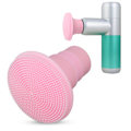 Miniatyrbilde 11 av 11: Børste Fascia Massasjeapparathode Silikon Erstatning Muskel Massasjeapparathode for Redusere Smerter 18‑19mm Rosa