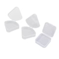 Miniatyrbillede 9 af 11: 4 stk. Makeup Puff Svamp Holder Etui Forskellig Form Transparent Bærbar Vandtæt Puff Beskyttende Beholder