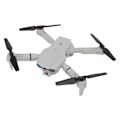 Miniatyrbild 4 av 11: RC Drone 4k Dubbelkamera Quadcopter Wifi Fällbar Fjärrkontroll Quadcopter 3 Vägs Hindrande Undvikande Höjdhåll Leksaker Gåvor för Pojkar Flickor Grå