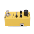 Miniatyrbild 9 av 11: Gul liten elektrisk gitarr effektpedal varm naturlig dynamisk simulerad mini bas effektpedal ersättning