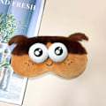 Miniatyrbild 4 av 7: Sovmasker, Söt Plysch Sovmask Lätt Justerbar Ögonbindel Fuskpäls Mask för Kvinnor Män Barn Sömn Resa Tupplur