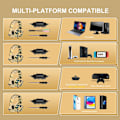 Pikkukuva 2 / 8: PS4-pelikuulokkeet 7.1-tilaäänellä, PC-kuulokkeet melunvaimennusmikrofonilla ja LED-valolla, H3 Over Ear -kuulokkeet Nintendo Swi