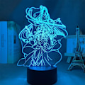 Miniatyrbillede 2 af 7: Akryl Mo Dao Zu Shi Anime Illusion Lampe Wei Wuxian LAN Wangji Figur 3D Natlampe USB 7 Farve Touch/Fjernbetjening 16 Farver