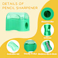 Miniatyrbillede 3 af 7: Miniature blyantspidsere i bulk – Pakke med assorterede farver – Håndholdt blyantspidser i plastik til klasseværelse, skole, kontor, børnefest 72 Count (Pack of 1)