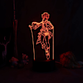 Miniatyrbillede 3 af 8: Genshin Impact 3D Illusion Natlampe - Spil Lys til Soveværelsesindretning LED Lys Atmosfære Sengebords Natlamper Børnegave Harakami Gyokyu