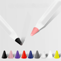 Miniatyrbillede 3 af 4: 8 stk. Silikone Blyantspids/Tip Beskyttelseshætte Til Tegning Støjfri Til Apple Pencil 1./2. Generations Udskiftning Skridsikker Skrivning
