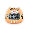 Miniatyrbild 1 av 7: JUSTUP  Nedräkningstimer Digital matlagningstimer med magnetisk LCD-storskärm Visuell klocka  Hängbar väckarklocka --- Gul tiger
