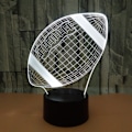 Miniatyrbild 5 av 6: JUSTUP Fotboll 3D Nattlampa 3D Illusion Lamp för Pojkar 16 Färgförändrande Fjärrkontroll Fotboll Barnrum Dekor Lampor（Stil D）