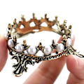 Miniatyrbild 6 av 11: Nagelkonstpennhållare Penselställ Guldpläterad Pärlkrona Typad Pennhållare Behållare Guld+Svart