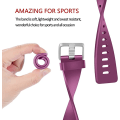 Pikkukuva 4 / 6: Älykellon ranneke sopii Fitbit versa älykellolle, versa 2 ja versa Lite se -kelloille naisille ja miehille (Fuchsia-S)