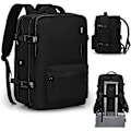 Miniatyrbild 1 av 8: Antistöld Vattentät Reseryggsäck för Laptop B7-black-expandable Extra Lrande