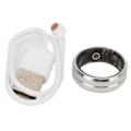 Miniatyrbild 1 av 11: Smart Health Ring Fitness Tracker Bluetooth för sömnövervakning Stegräknare Hälsospårning IP68 Vattentät för Android för IOS Silver Storlek 9
