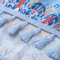 Miniatyrbild 2 av 4: Kvinnors Chiffon Baddräkt Strand Baddräkt Cover Ups för Badkläder --- Grönt Blad N（Storlek XL）