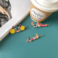 Miniatyrbillede 2 af 5: Sødt tegneserie Stitch emalje hårnåle - Sød mode hår udsøgte tilbehør gave til kvinder pige fødselsdag jubilæum smykker (Frozen barrettes 326