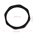 Miniatyrbillede 9 af 9: 5 stk. mikrofon anti-slip rulle ring sort blød silikone beskyttelse hale cover (sort)