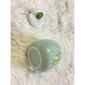 Miniatyrbild 5 av 5: Hög skönhetsmugg med lock sked mugg kvinnlig student koreansk version härlig ins kaffemugg hushåll keramiskt frukostmugg (Avocado Mug)