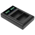 Miniatyrbillede 5 af 11: Opladningsbase Dobbelt Hurtigoplader Micro Type‑C LCD-skærm til EN‑EL3E Kamerabatteri