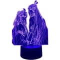 Miniatyrbillede 1 af 7: WJ 3D Illusion Lampe Anime Mo Dao Zu Shi LED Natlampe til Børns Soveværelse Dekoration RGB 16 Farver med Fjernbetjening Akryl Farverig Bordlampe