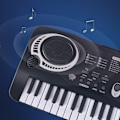 Miniatyrbild 11 av 11: Barn Piano Keyboard 61 tangenter Multifunktionell Elektronisk Keyboard Learing Musikinstrument Leksak för Pojkar och Flickor med Strömkälla