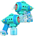 Miniatyrbild 3 av 9: Bubble Gun med Bubbelvätska, Bubbelmaskin för Småbarn med 360-Graders Läckagesäker Design, Ergonomiskt Grepp, Automatiska Bubbelpistoler