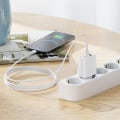 Miniatyrbilde 4 av 5: hoco. N11 Youneng dobbelt-port PD20W+QC3.0 lader for iPhone12 europeisk standard lading