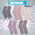 Miniatyrbilde 2 av 6: Myke Fuzzy Toesokker for Kvinner - Dyr, Myke, Varme, Søte, Mikrofiber, Koselige, Fluffy Vinterjulesokker (5 Par Ensfarget A)