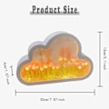 Miniatyrbillede 5 af 7: DIY Sky-Tulipan Spejl Natlampe, Kreativ Skrivebords Sky-Tulipan Lampe, Håndlavet Simuleret Blomst Bordlampe til Hjemmet Soveværelser Dekoration
