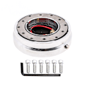 Miniatyrbild 2 av 5: Snabbkopplingsratt Kit Universal Racing Ratt Snabbkoppling Booster - Silver (En Del)