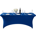 Miniatyrbilde 3 av 6: Spandex-bordsduk for 6FT-bord - Universal, elastisk, stretchbar bordsduk for fest, bankett, bryllup og arrangementer - Classicblue