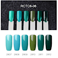Miniatyrbillede 9 af 10: 6 stk. 7ml Neglelak Glitter Glans Soak Off Langvarig UV LED Gel Polish Manicure (RCTC6-06)