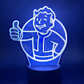 Miniatyrbild 4 av 5: 3D Nattlampa Pojkar Flickor Leksak Spel Fallout Shelter Färgbyte Present