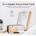 Miniatyrbillede 2 af 5: Multifunktionel vækkeur spejl LED vækkeur multifunktionel trådløs Bluetooth (blå)