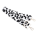 Miniatyrbild 3 av 11: Justerbar nylonrem i leopardmönster för axelväska, enkel axelväska, accessoarer, silvergrå