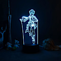 Miniatyrbillede 1 af 8: Genshin Impact 3D Illusion Natlampe - Spil Lys til Soveværelsesindretning LED Lys Atmosfære Sengebords Natlamper Børnegave Harakami Gyokyu