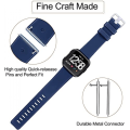 Miniatyrbillede 4 af 4: PAKKE 3 Bløde Silikoneremme til Fitbit Versa 2 / Fitbit Versa / Fitbit Versa Lite Klassiske Justerbare Sportremme til Kvinder Mænd Små Store (Uden Tra