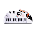 Miniatyrbild 8 av 11: Piano Keyboard för Barn Cartoon 22 Tangenter Tidig Utbildning Djur Småbarn Elektroniskt Piano Leksaker Zebra Stil