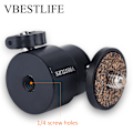 Miniatyrbild 8 av 10: VBESTLIFE 360° Vridbar Rotationsbar 1/4'' Skruv Kulhuvudfäste Kulhuvud Stativfäste