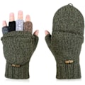 Miniatyrbild 1 av 6: Vinterhandskar Fingerlösa Flip-Handskar Tjocka Stickade Kashmirhandskar Vantar Handskar För Vinter Utomhuspromenader Cykling Körhandskar